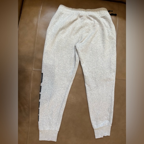 PINK Victoria's Secret Light Gray Jogger Pants with Black Drawstring - Picture 5 of 5